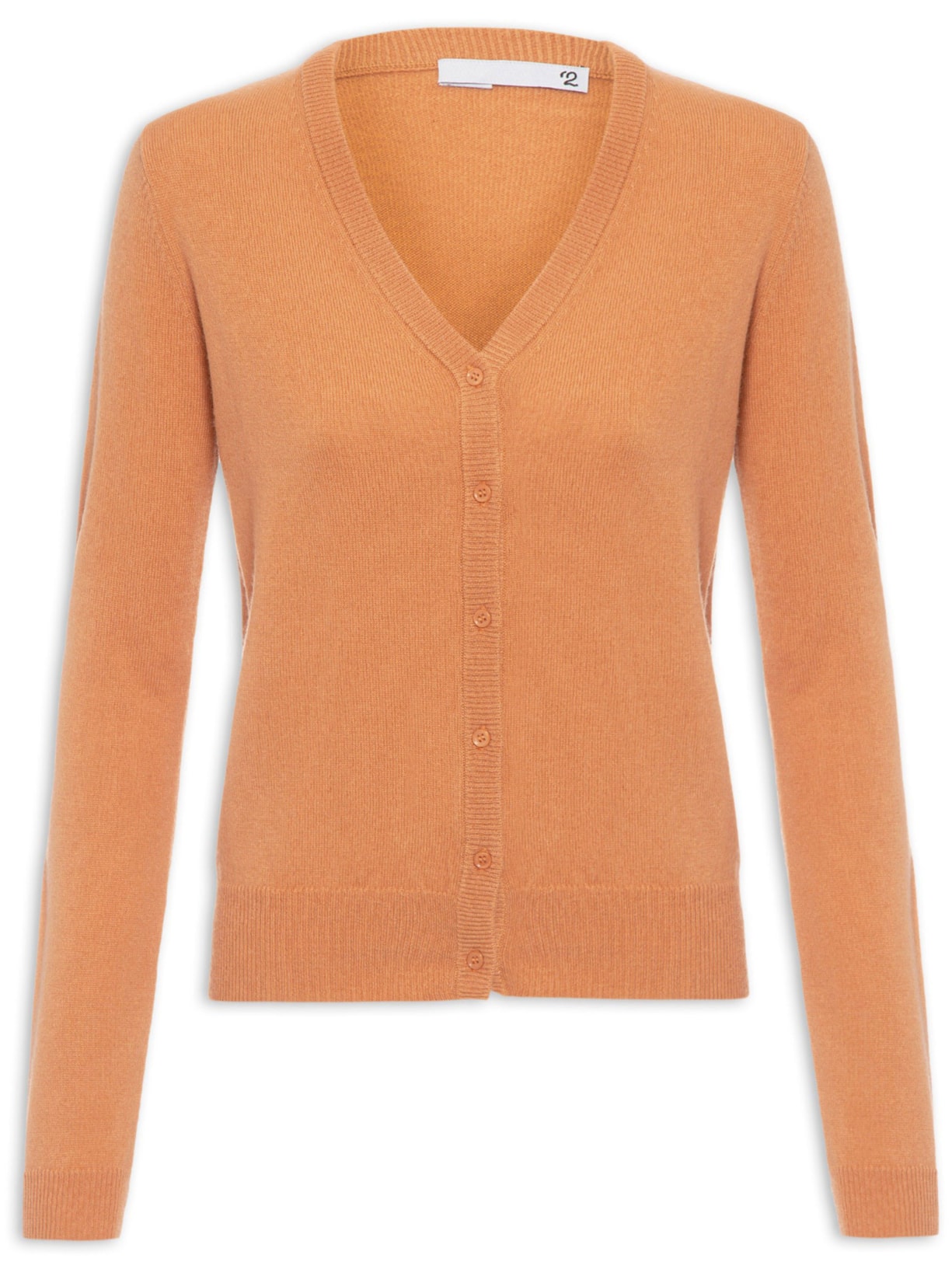 Cardigan Feminino Puro Cashmere Laranja '2Essential