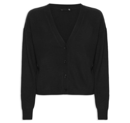 Cardigan Feminino Puro Cashmere - Preto