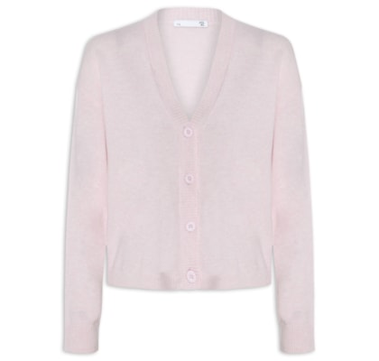 Cardigan Feminino Puro Cashmere - Rosa