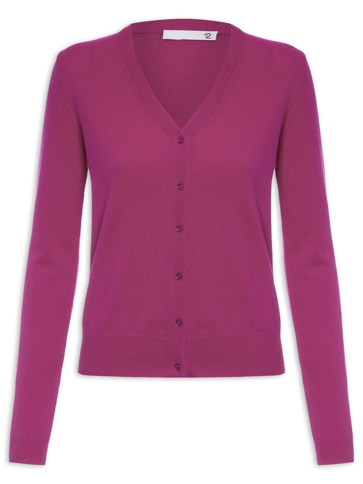 Cardigan Feminino Puro Cashmere - Roxo