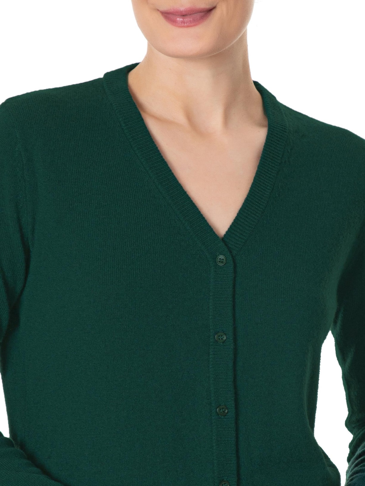 Cardigan Feminino Puro Cashmere Verde '2Essential