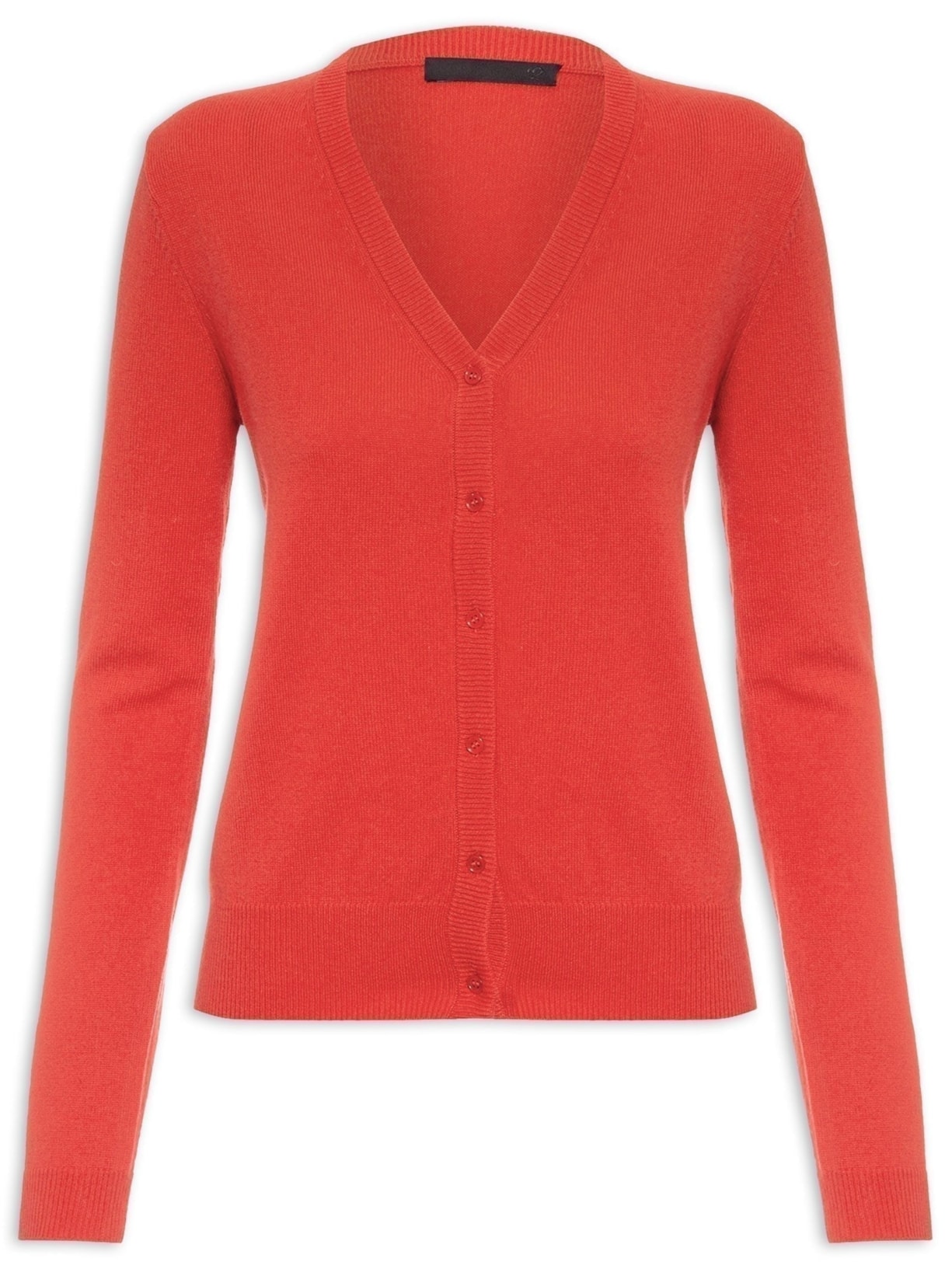 Cardigan Feminino Puro Cashmere - Vermelho
