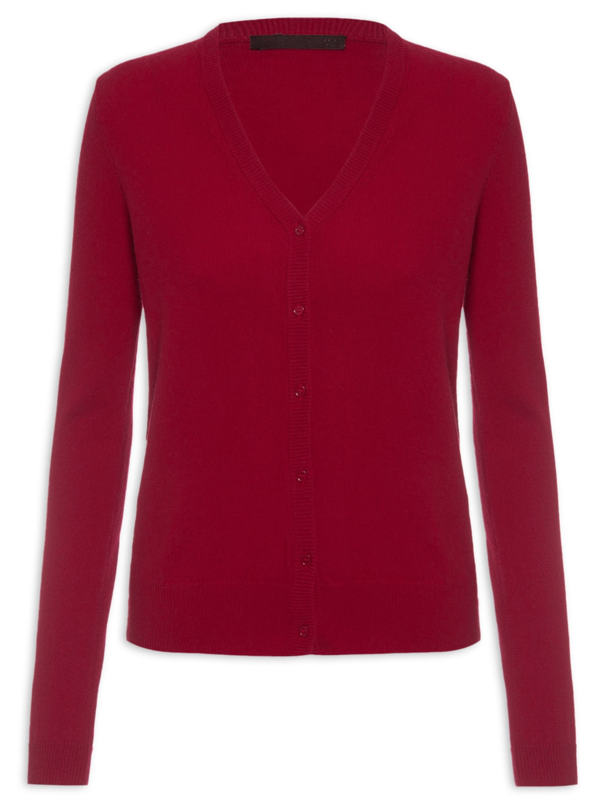 Cardigan Feminino Puro Cashmere - Vermelho