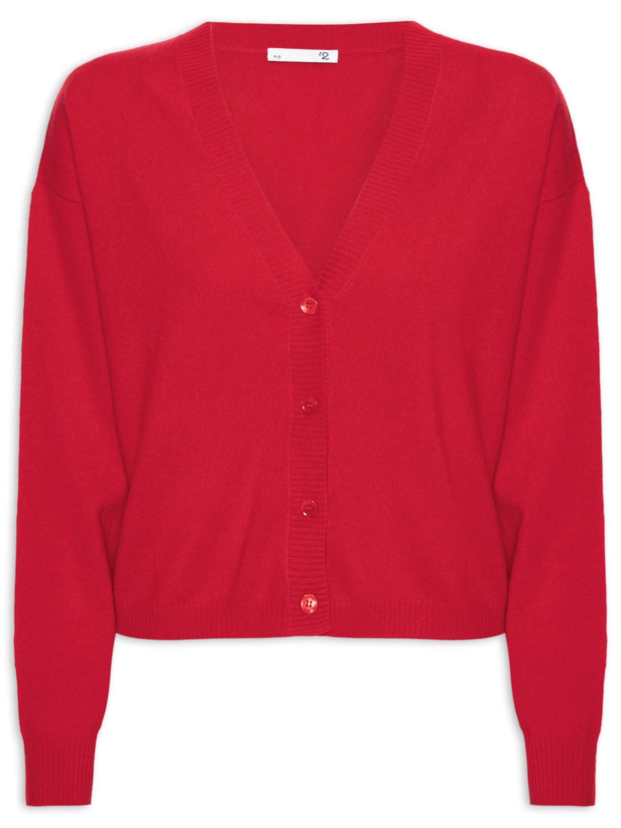 Cardigan Feminino Puro Cashmere - Vermelho