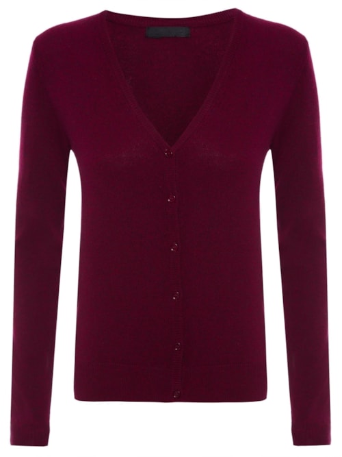 Cardigan Feminino Puro Cashmere - Vermelho