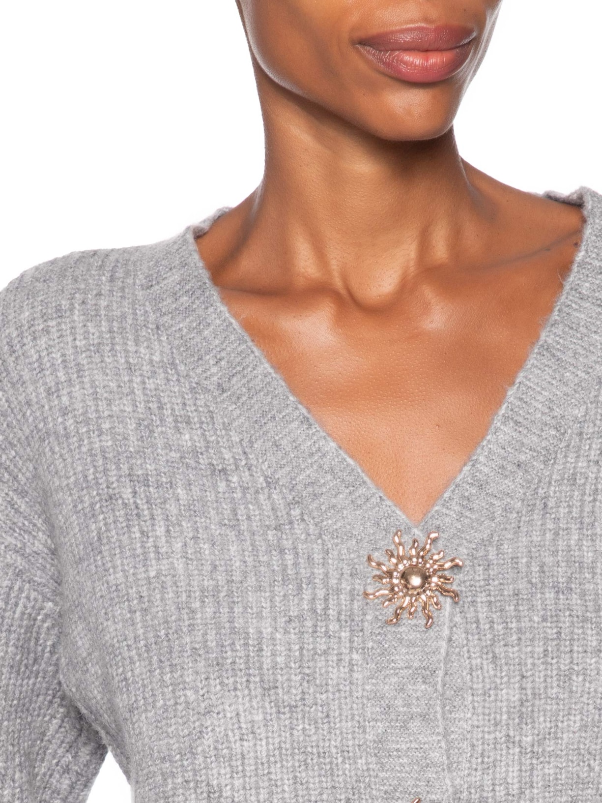 Cardigan Feminino Solar Em Tricot  – Cinza Market 33
