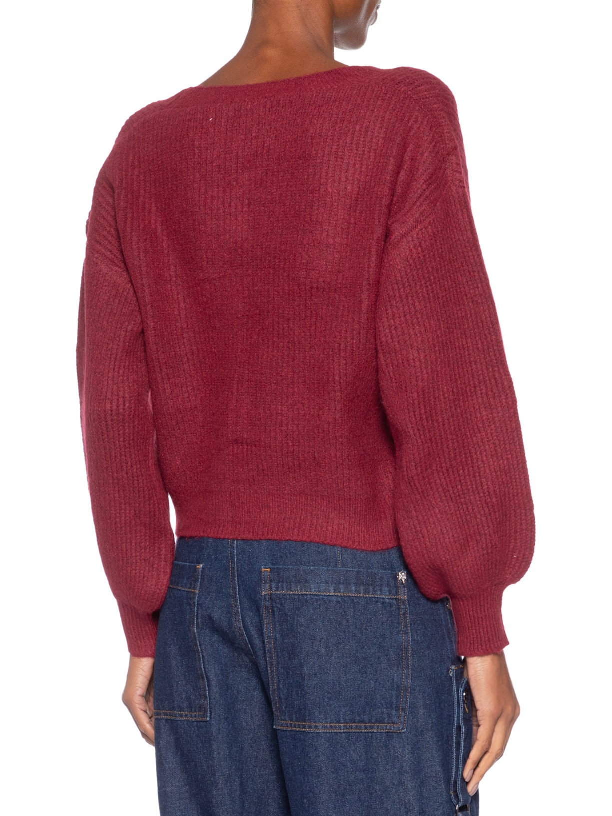 Cardigan Feminino Solar Em Tricot  – Vermelho Market 33