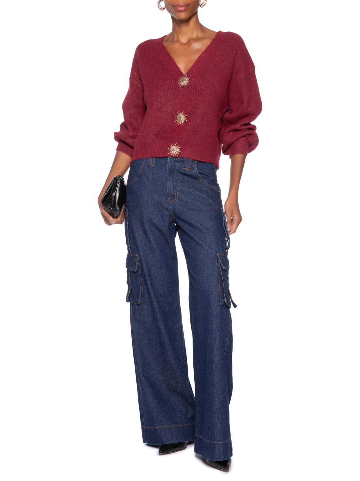 Cardigan Feminino Solar – Vermelho Market 33
