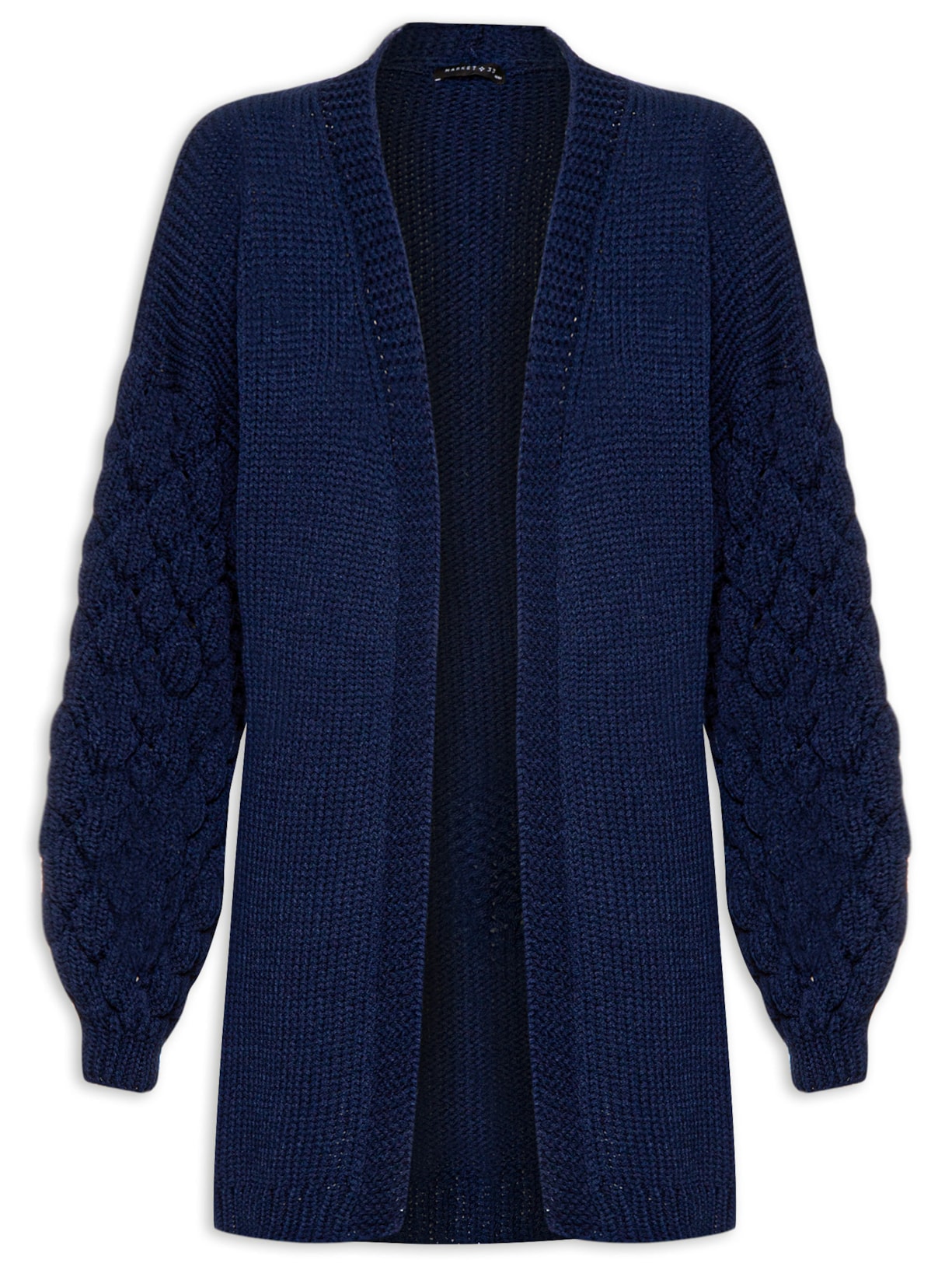 Cardigan Feminino Tricot - Azul