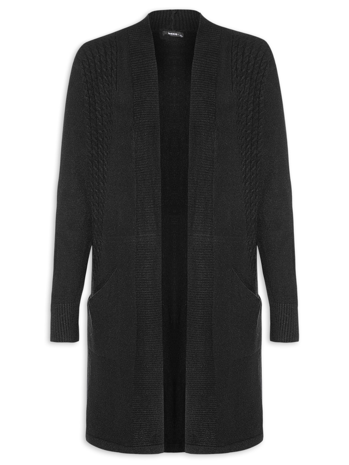 Cardigan Feminino Tricot Básico - Preto