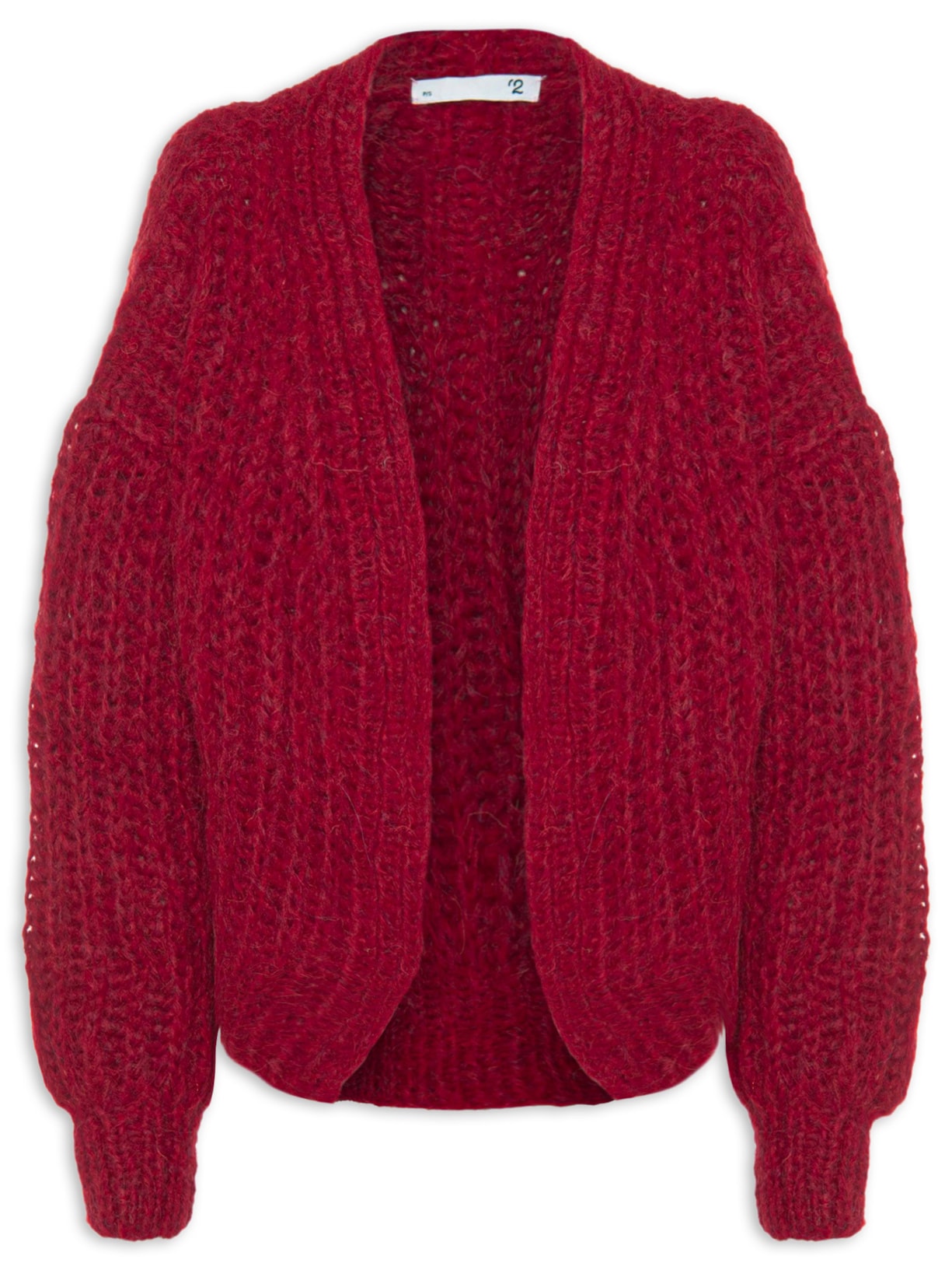 Cardigan Feminino Tricot Ember Alpaca - Vermelho