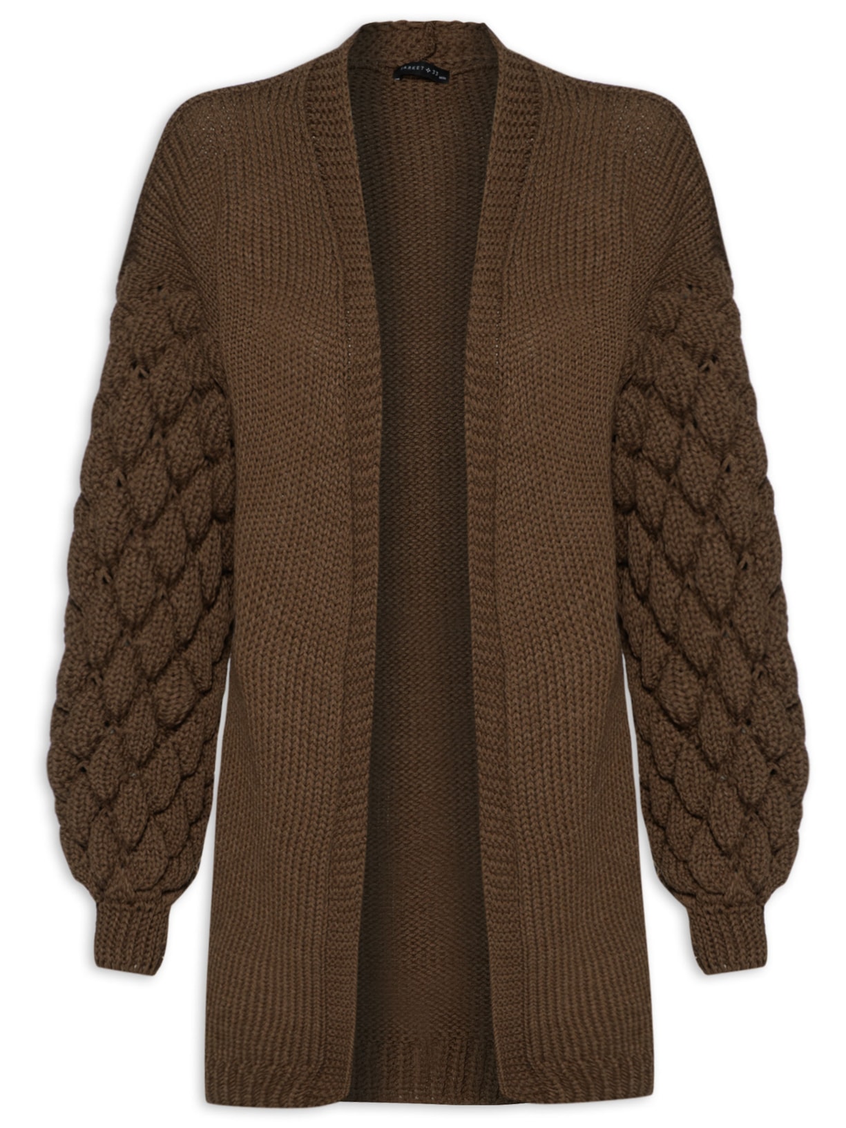 Cardigan Feminino Tricot - Marrom
