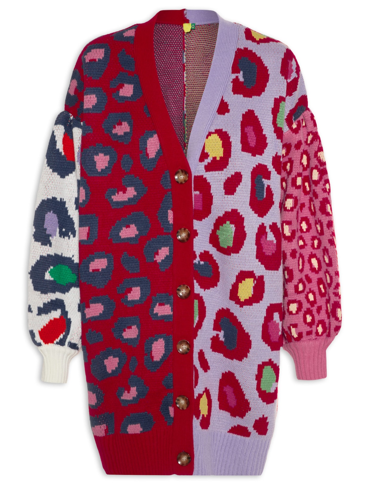 Cardigan Feminino Tricot Patch Onça Cool - Animal Print