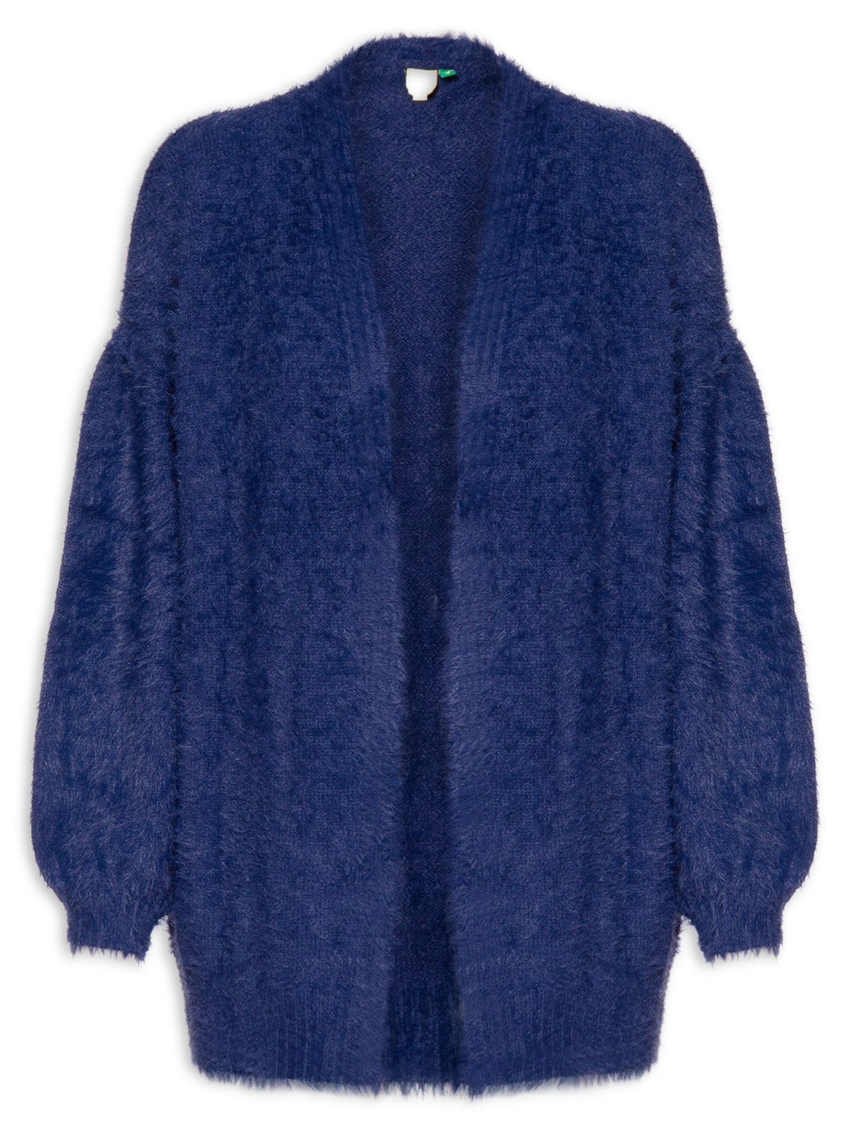 Cardigan Feminino Tricot Pelinho - Azul