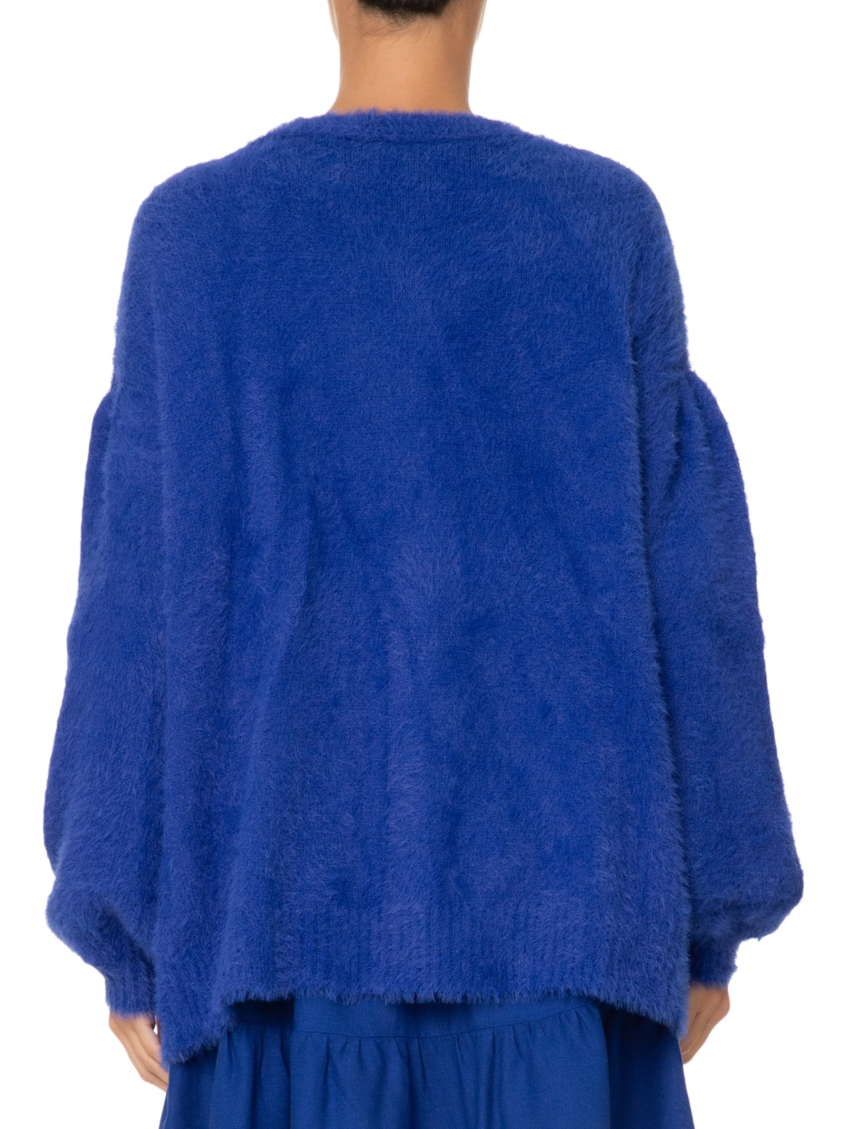 Cardigan Feminino Tricot Pelinho Com Bolso - Azul by FARM