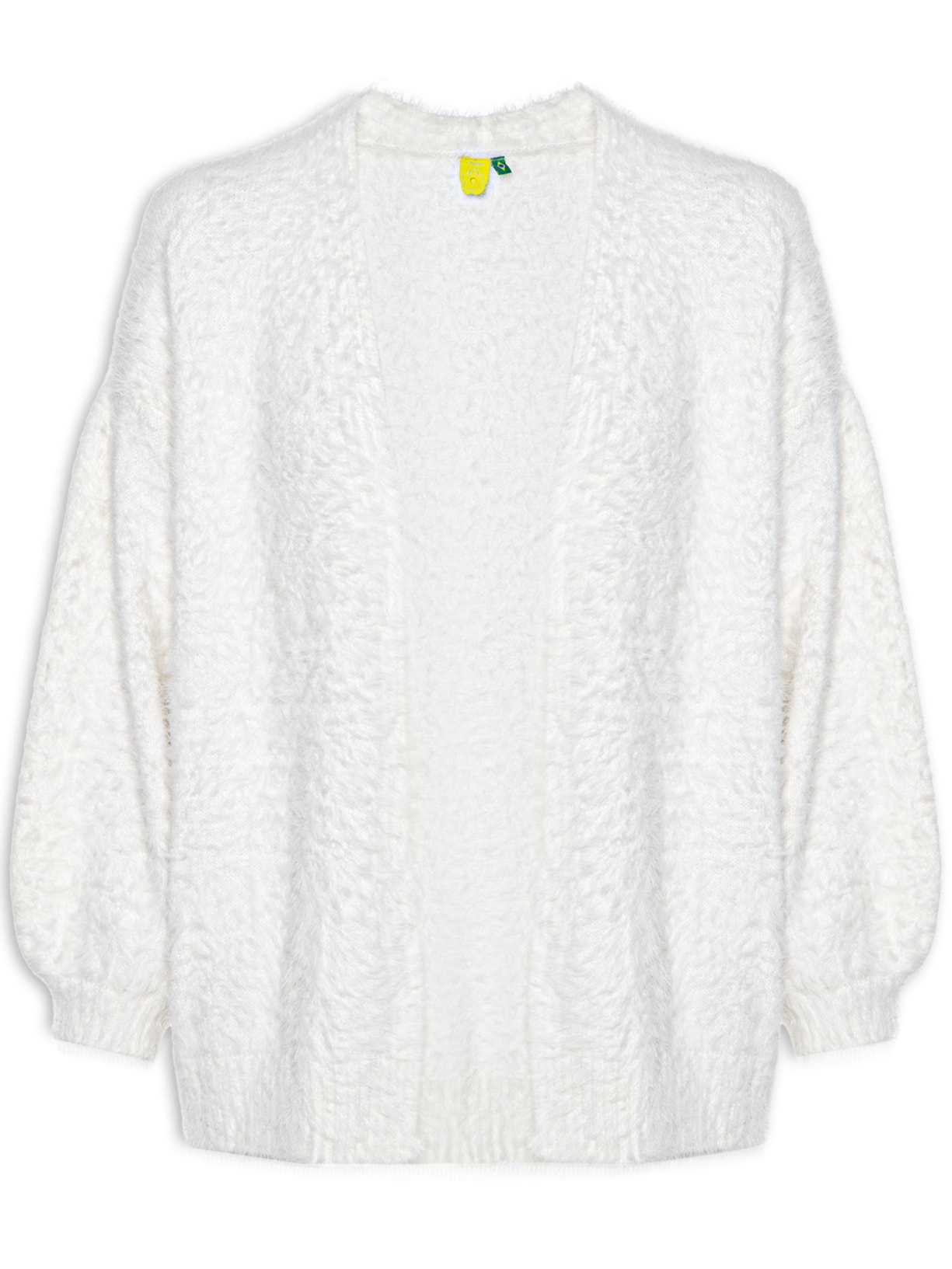 Cardigan Feminino Tricot Pelinho - Off White