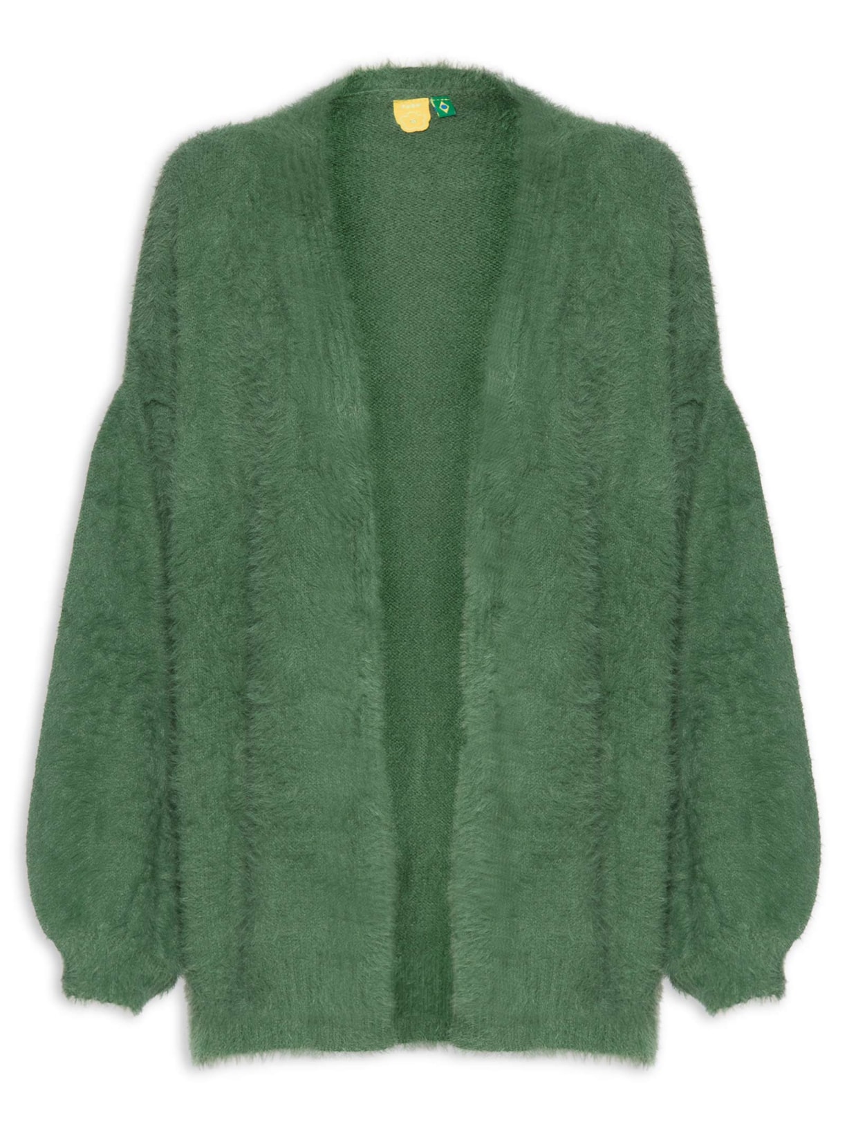 Cardigan Feminino Tricot Pelinho - Verde