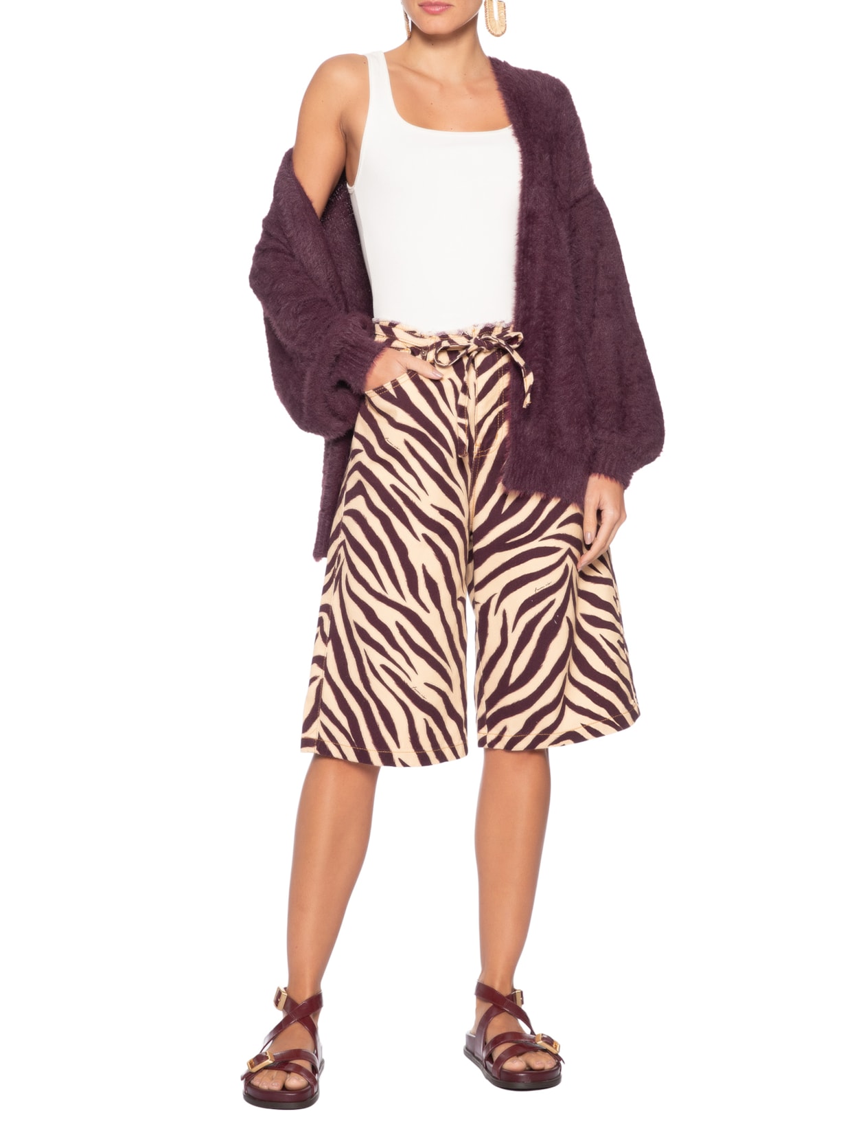 Cardigan Feminino  Tricot Pelinho – Vermelho Farm