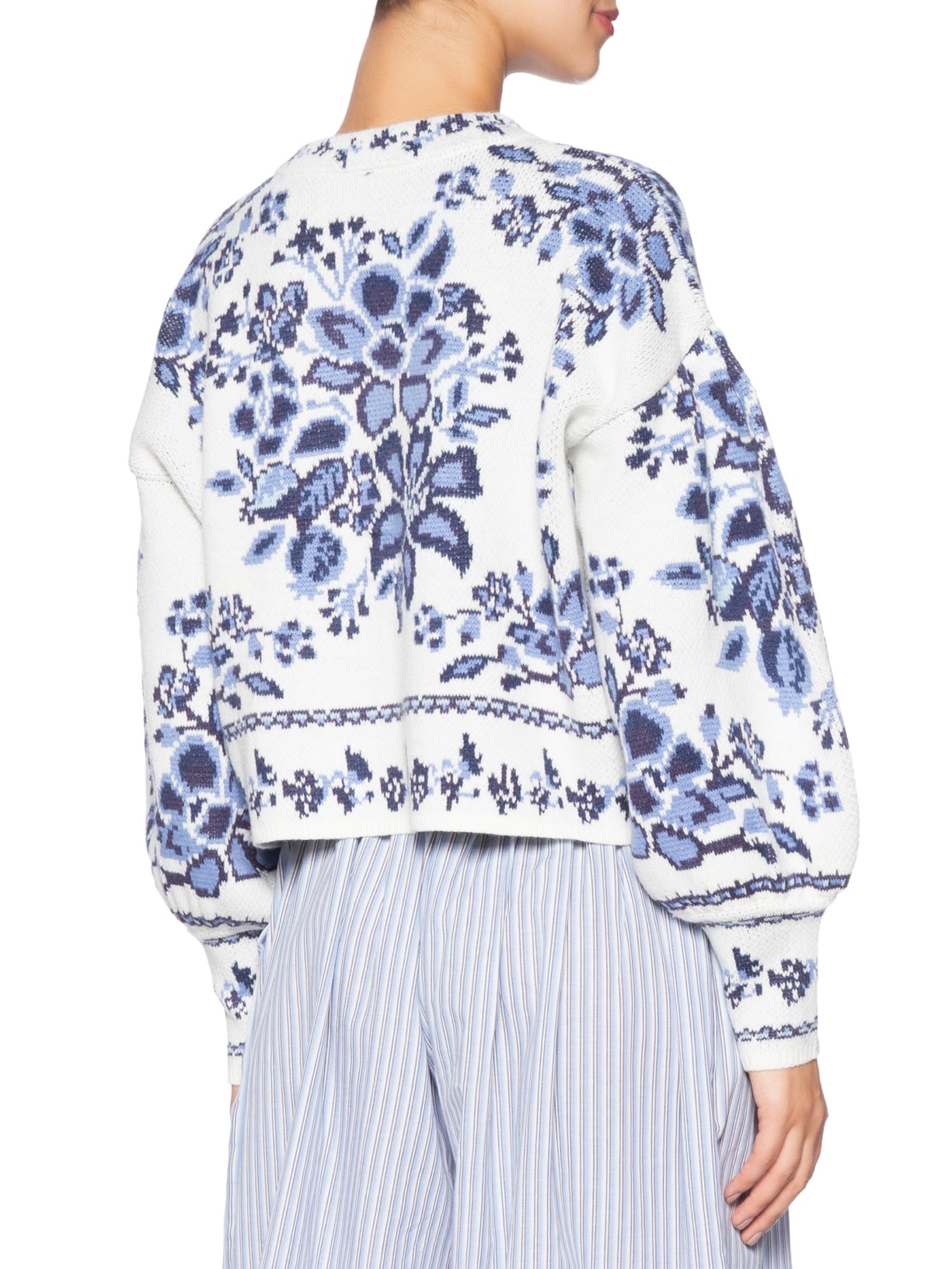 Cardigan Feminino Tricot Porcelana Branco Farm