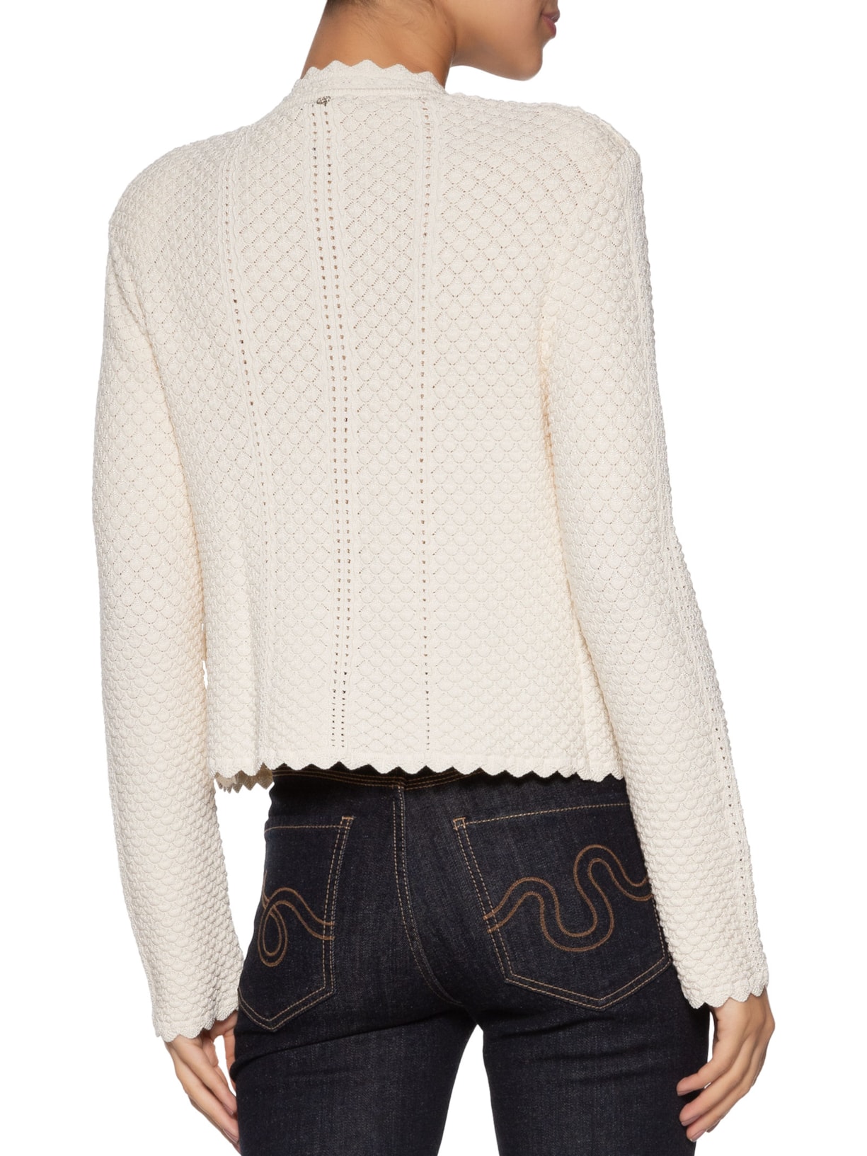 Cardigan Feminino Verena Tricot Branco Bo.bô