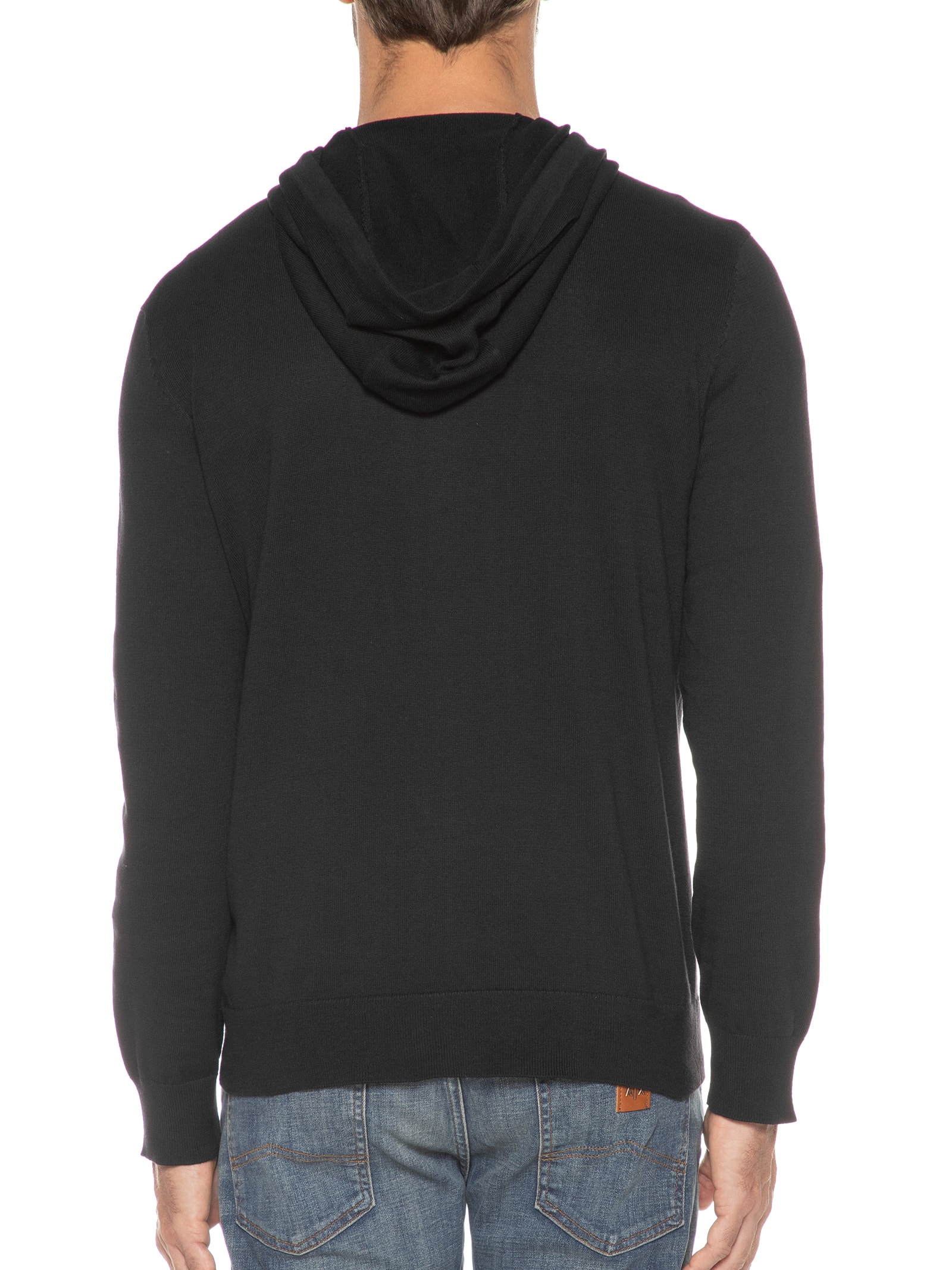 Cardigan Masculino Tricot - Preto - Armani Exchange Cardigan Masculino Tricot - Preto - Armani Exchange