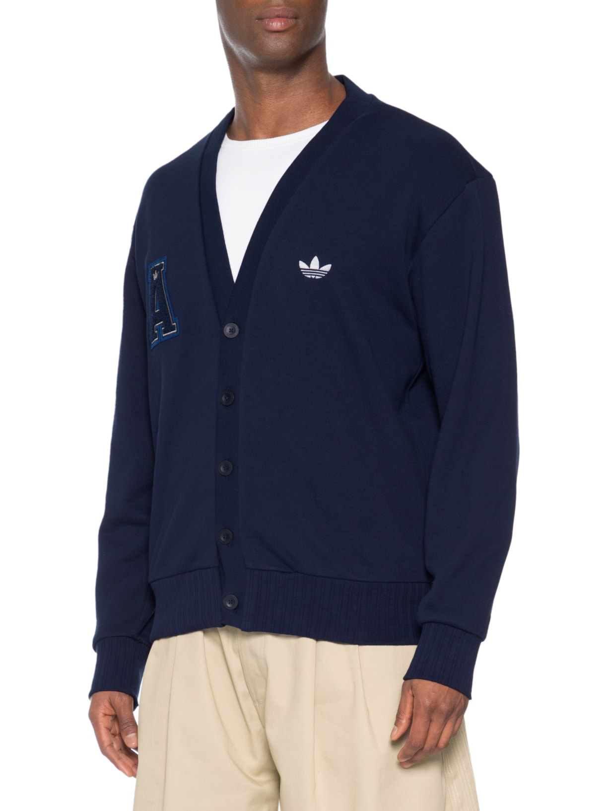 Cardigan Masculino Varsity Azul Adidas Originals