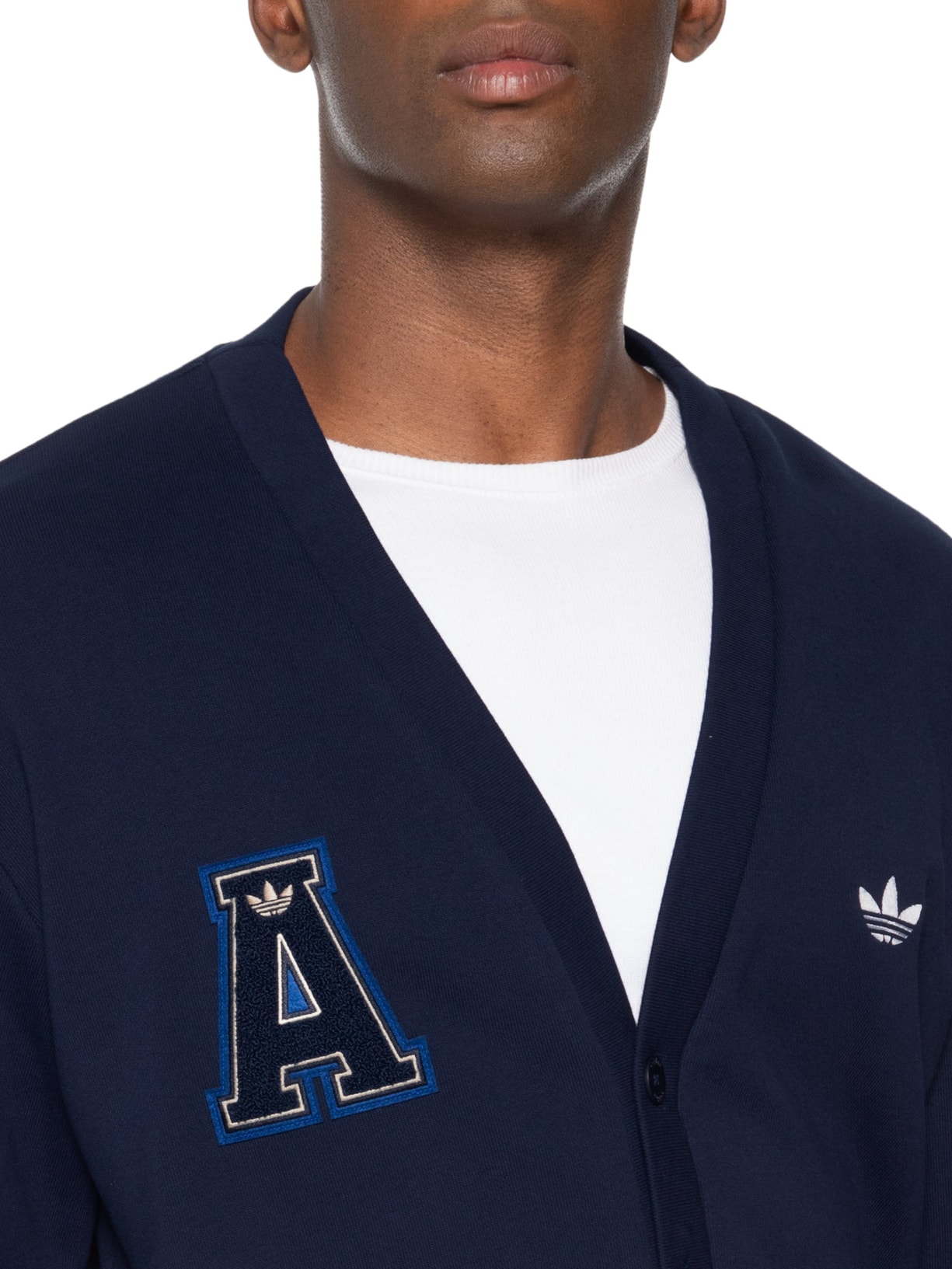 Cardigan Masculino Varsity Azul Adidas Originals