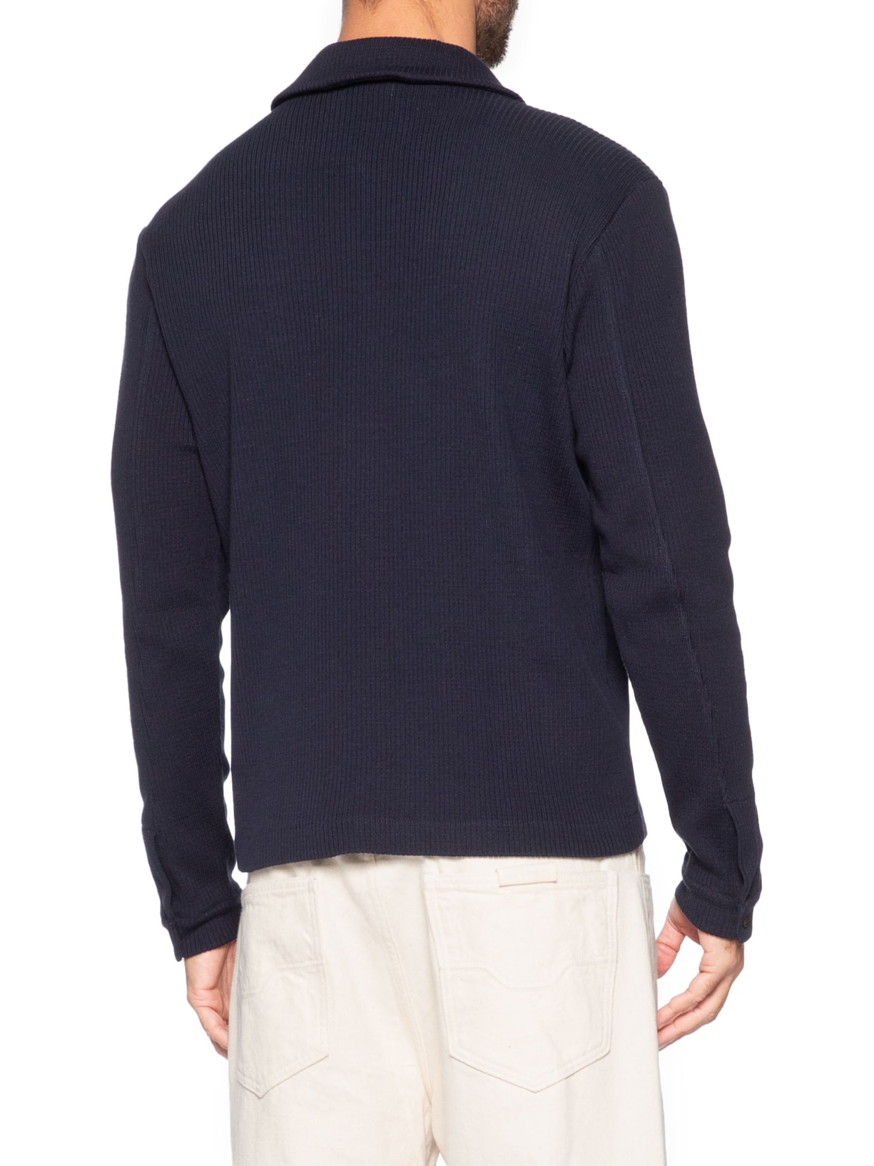 Cardigan Shirt Masculino Tricot Andorra Azul Austral