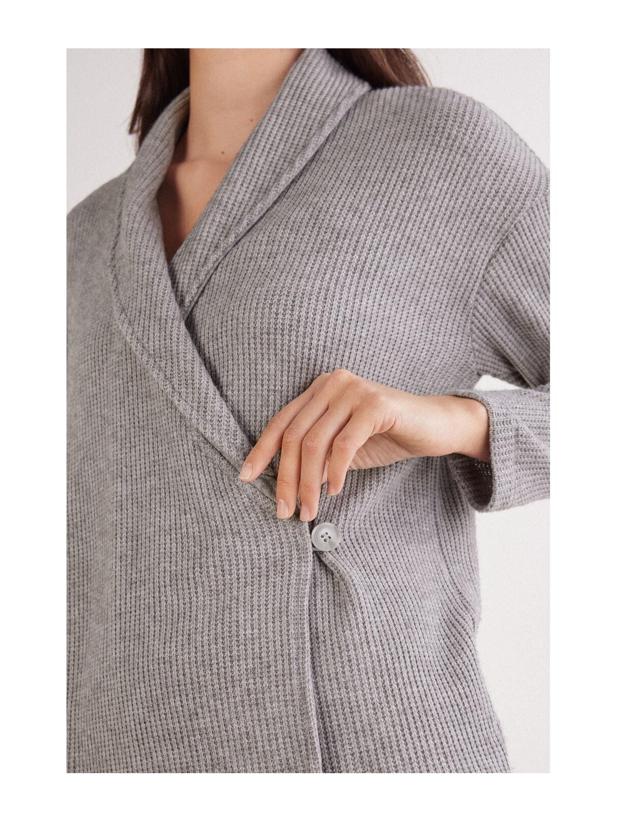 Cardigan Soft Tricot Cinza Intimissimi
