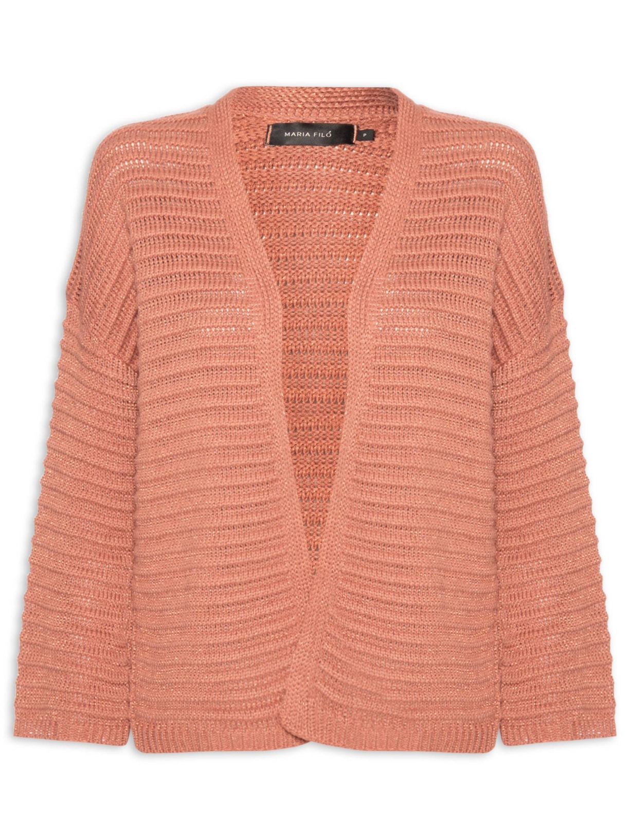 Cardigan Tricot Feminino Amplo - Rosa