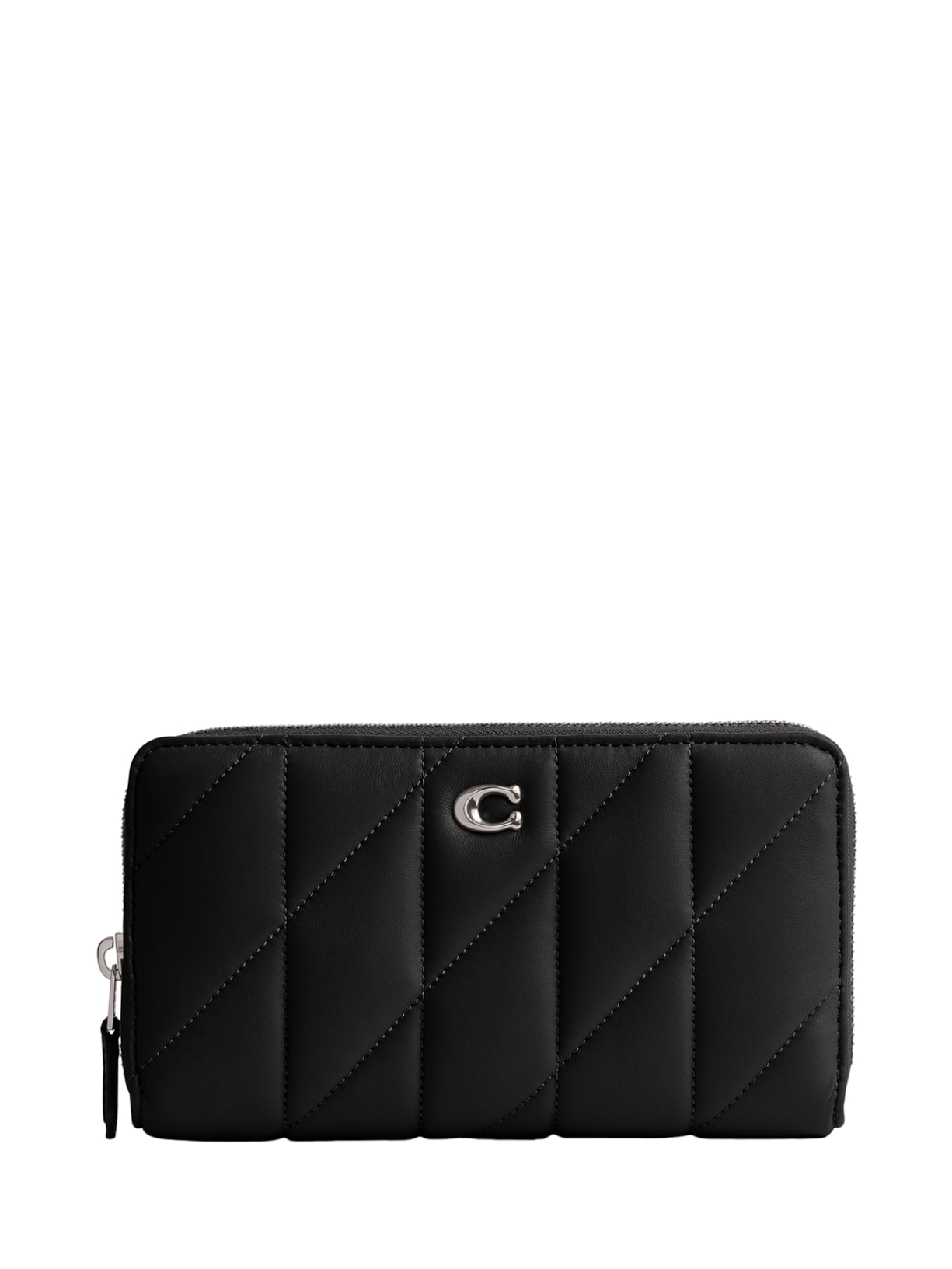 Carteira Feminina Accordion Zip Withe Pillow Quilt - Preto