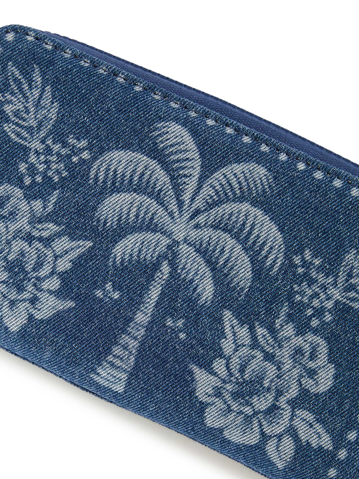 Carteira Feminina Astral Tapeçaria Tropical Lenço Azul Farm Etc