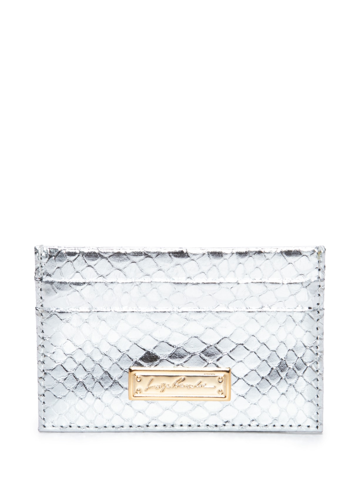 Carteira Feminina Cobra Metal - Prata