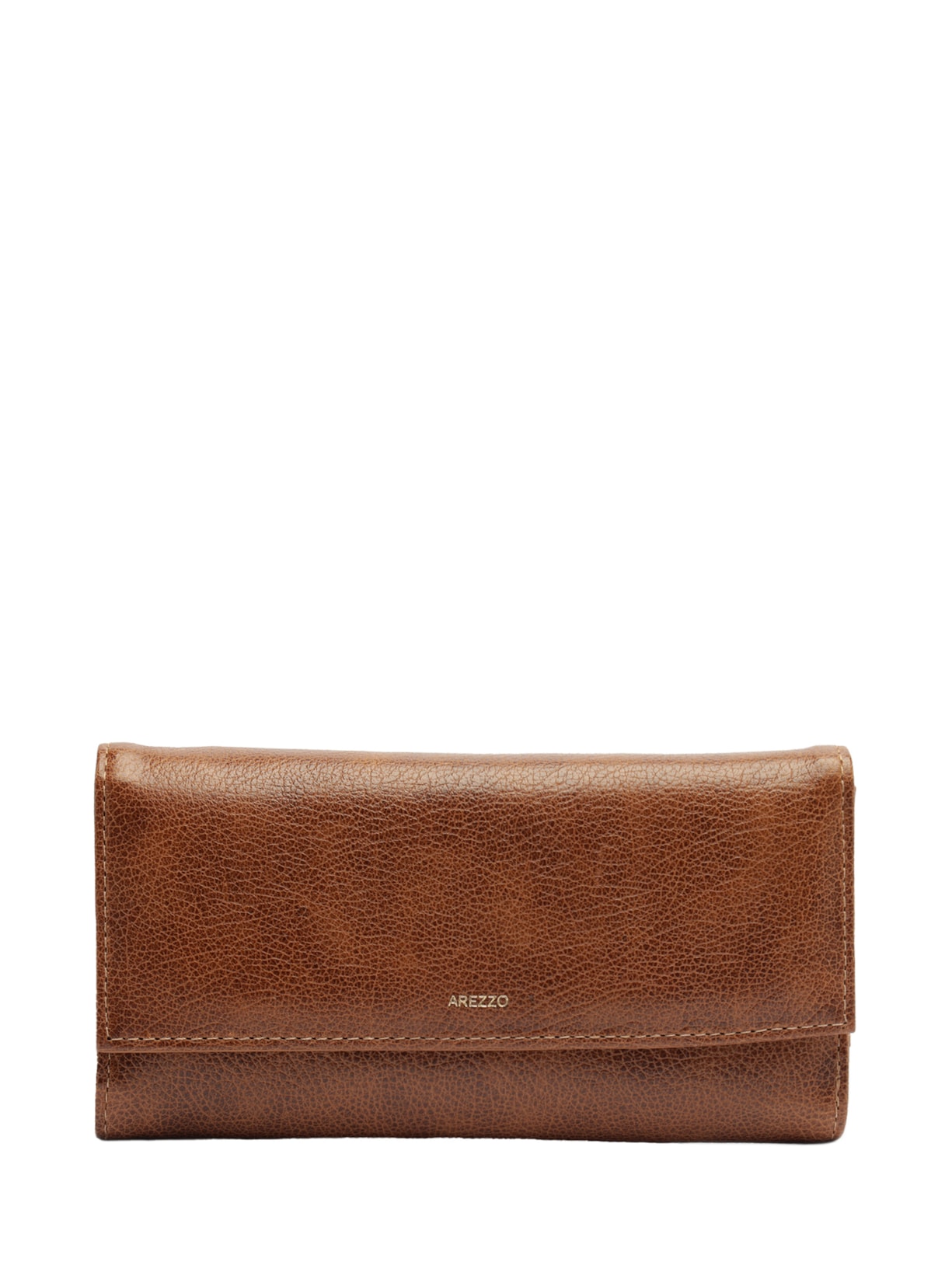 Carteira Feminina Couro Aged Grande - Marrom