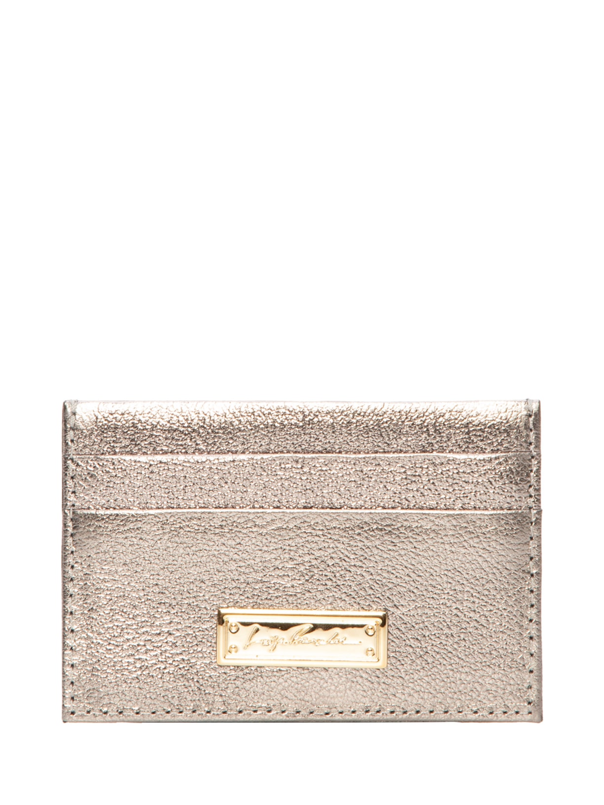 Carteira Feminina Metal Leather Titanio - Prata