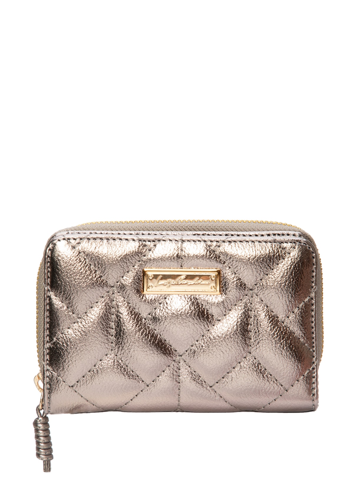 Carteira Feminina Metal Leather Titanio - Prata