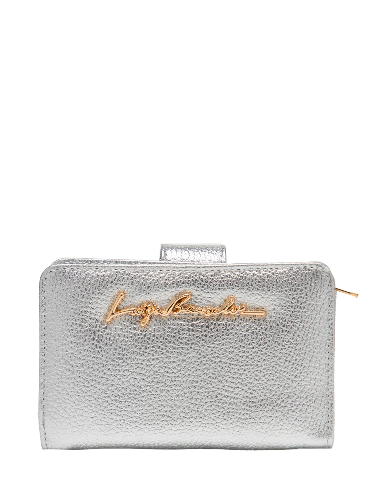 Carteira Feminina Pequena Fecho - Prata