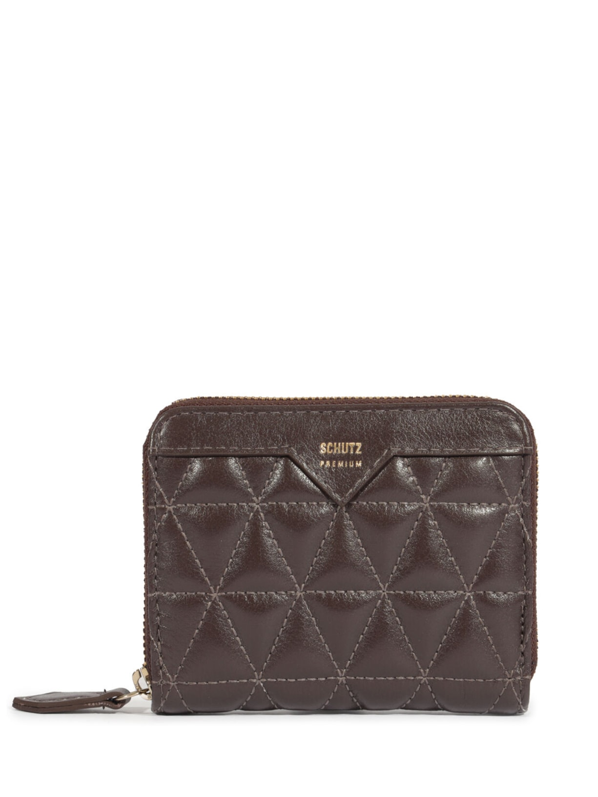 Carteira Feminina Pequena Metalassê - Marrom