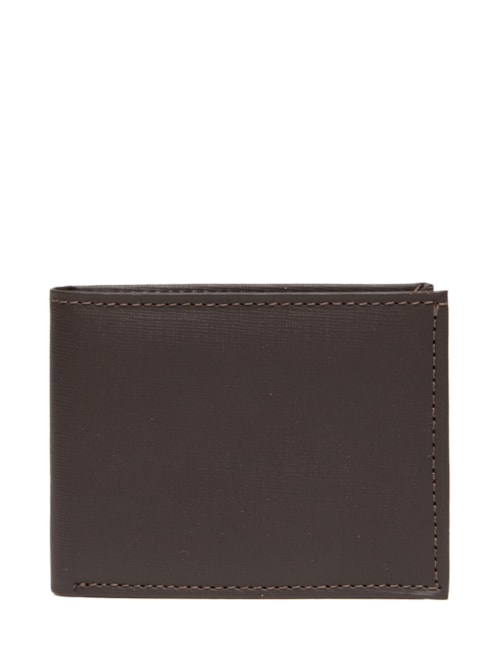 Carteira Masculina com Textura em Couro - Marrom