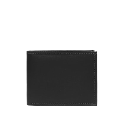 Carteira Masculina com Textura em Couro - Preto