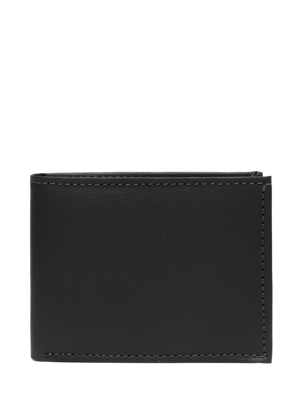 Carteira Masculina com Textura em Couro - Preto