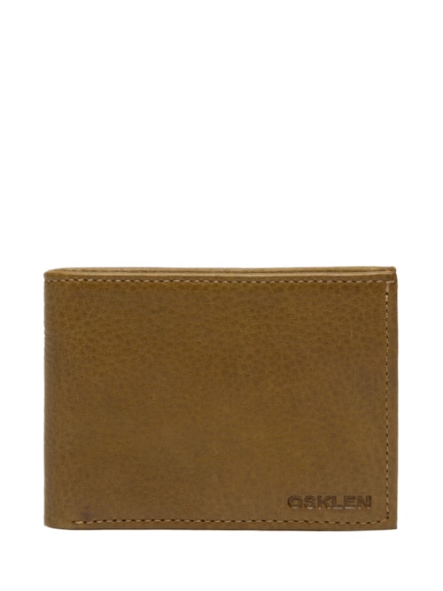 Carteira Masculina Couro Graxo – Amarelo