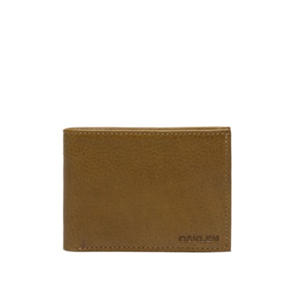 Carteira Masculina Couro Graxo – Amarelo