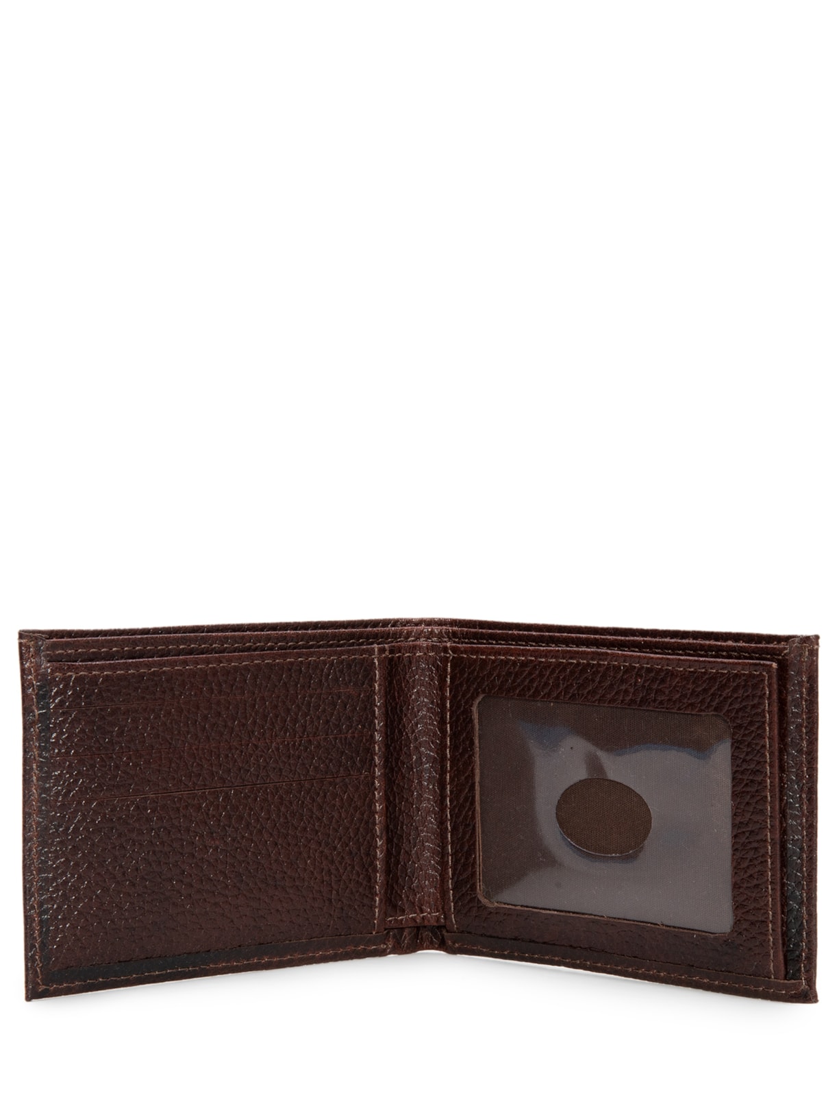 Carteira Masculina Couro Marrom '2 Essential