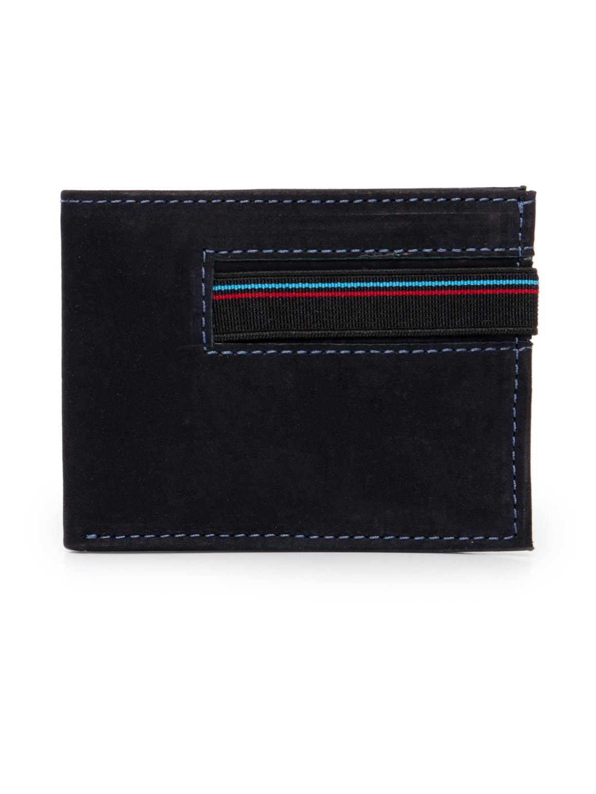 Carteira Masculina De Couro - Azul