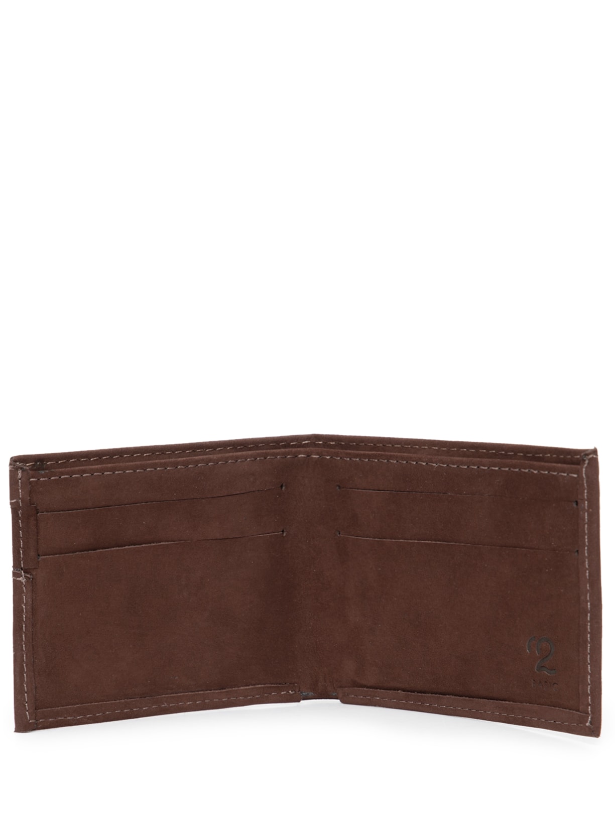 Carteira Masculina De Couro Marrom '2 Essential