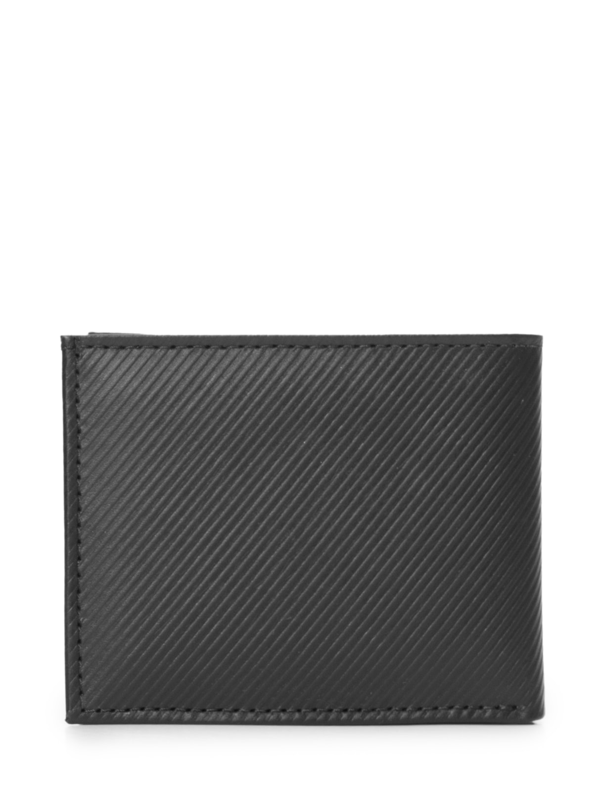 Carteira Masculina De Couro Preto '2 Essential