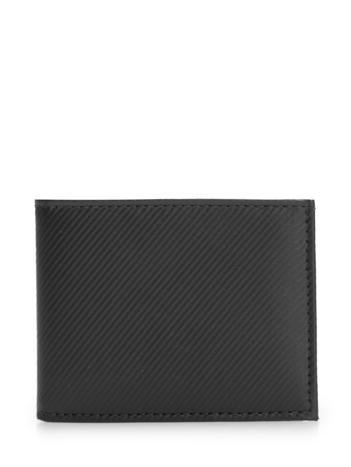 Carteira Masculina De Couro Preto '2 Essential