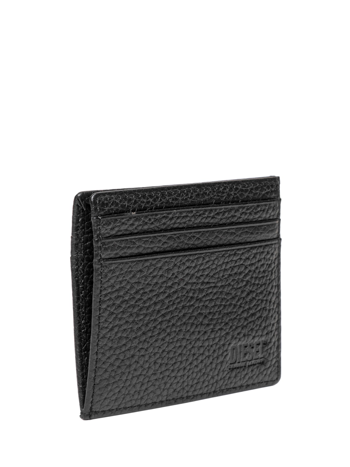 Carteira Masculina Diesel Card Case In Grained Leather Preto Diesel