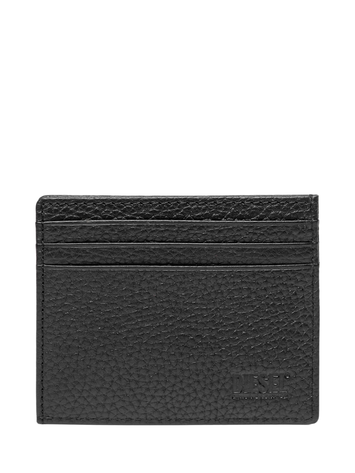 Carteira Masculina Diesel Card Case In Grained Leather Preto Diesel